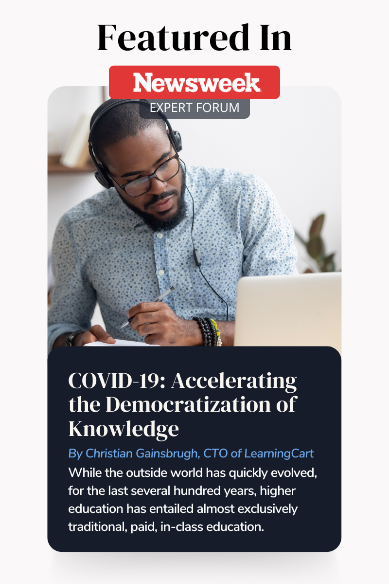 Featured in Newsweek Expert Forum